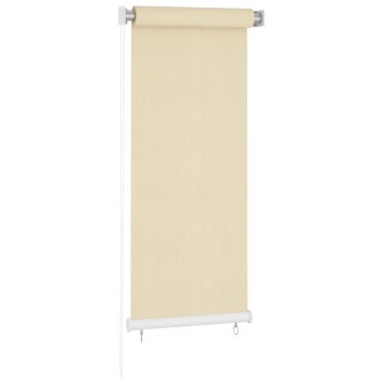 Krémszínű kültéri hdpe roló 60 x 140 cm