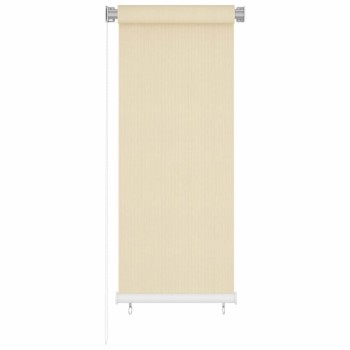 Krémszínű kültéri hdpe roló 60 x 140 cm