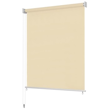 Krémszínű kültéri hdpe roló 80 x 140 cm