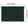 Sötétzöld kültéri hdpe roló 220 x 140 cm