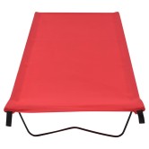 Piros oxford szövet és acél kempingágy 180 x 60 x 19 cm Piros oxford szövet és acél kempingágy 180 x 60 x 19 cm