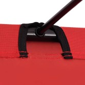 Piros oxford szövet és acél kempingágy 180 x 60 x 19 cm Piros oxford szövet és acél kempingágy 180 x 60 x 19 cm