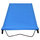 2 db kék oxford szövet és acél kempingágy 180 x 60 x 19 cm 2 db kék oxford szövet és acél kempingágy 180 x 60 x 19 cm