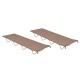 2 db tópszínű oxford szövet és acél kempingágy 180 x 60 x 19 cm 2 db tópszínű oxford szövet és acél kempingágy 180 x 60 x 19 cm