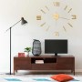 Aranyszínű modern 3d falióra 100 cm xxl