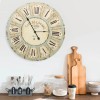 Többszínű mdf falióra 60 cm