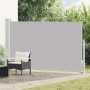 Szürke behúzható oldalsó terasznapellenző 180 x 300 cm