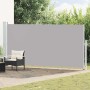 Szürke behúzható oldalsó terasznapellenző 180 x 500 cm