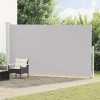 Szürke behúzható oldalsó terasznapellenző 200 x 500 cm