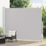 Szürke behúzható oldalsó terasznapellenző 220 x 300 cm