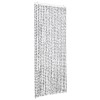 Világos- és sötétszürke zsenília rovarfüggöny 90 x 220 cm
