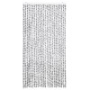Világos- és sötétszürke zsenília rovarfüggöny 100 x 220 cm