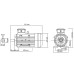 2 pólusú 3 fázisú alumínium elektromos motor 1,5kw/2le 2840 f/p