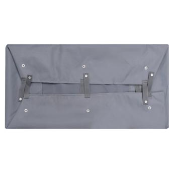 Sötétszürke szövet kerti kocsi bélés 81 x 41 x 21 cm