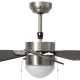 Sötétbarna mennyezeti ventilátor lámpával 76 cm Sötétbarna mennyezeti ventilátor lámpával 76 cm