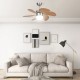 Világosbarna mennyezeti ventilátor lámpával 76 cm Világosbarna mennyezeti ventilátor lámpával 76 cm