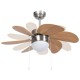 Világosbarna mennyezeti ventilátor lámpával 76 cm Világosbarna mennyezeti ventilátor lámpával 76 cm