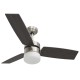 Sötétbarna távirányítós mennyezeti ventilátor lámpával 108 cm Sötétbarna távirányítós mennyezeti ventilátor lámpával 108 cm