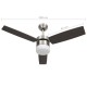 Sötétbarna távirányítós mennyezeti ventilátor lámpával 108 cm Sötétbarna távirányítós mennyezeti ventilátor lámpával 108 cm