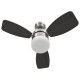 Sötétbarna távirányítós mennyezeti ventilátor lámpával 76 cm Sötétbarna távirányítós mennyezeti ventilátor lámpával 76 cm