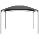 Antracitszürke pavilon 3 x 4 x 2,65 m 180 g/m²