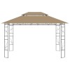 Tópszínű pavilon 4 x 3 x 2,7 m 160 g/m²