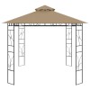 Tópszínű pavilon 4 x 3 x 2,7 m 160 g/m²