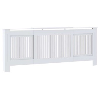 Fehér szerelt fa radiátorburkolat 78 cm
