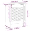 Szürke mdf radiátorburkolat 78 cm