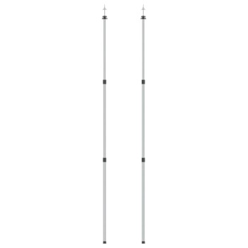 2 db teleszkópos alumínium ponyvaoszlop 102-260 cm