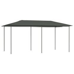 Antracitszürke pavilon 3 x 6 x 2,6 m 160 g/m²