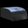 304-es rozsdamentes acél vízesés led-ekkel 30 x 34 x 14 cm