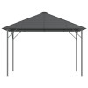 Antracitszürke pavilon tetővel 3 x 3 m
