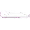 Tópszínű tető partisátorhoz 6 x 3 m 270 g/m²