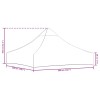 Burgundi vörös tető partisátorhoz 2 x 2 m 270 g/m²