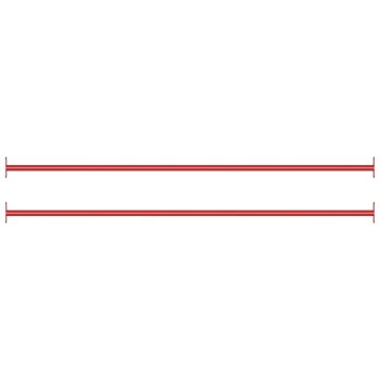 2 db piros acél húzódzkodó rúd 125 cm