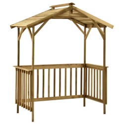 Impregnált fenyőfa grillezőfészer 163,5 x 93 x 210 cm