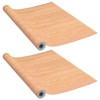 2 db juharszínű öntapadó pvc ajtófólia 210 x 90 cm