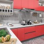 2 db piros öntapadó pvc ajtófólia 500 x 90 cm