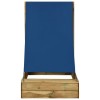 Impregnált fenyőfa homokozó tetővel 80 x 60 x 97,5 cm
