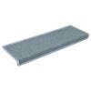 15 db lépcsőszőnyeg 65 x 21 x 4 cm tengerkék téglalap alakú széllel