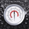 Fekete kerámia 2 az 1-ben kamado grillsütő füstölővel 56 cm