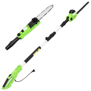 2 az 1-ben teleszkópos láncfűrész/sövényvágó 25/41 cm 710/550w