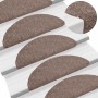 10 db öntapadós lépcsőszőnyeg 56 x 17 x 3 cm világosbarna félkör alakú