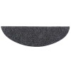 10 db öntapadós lépcsőszőnyeg 56 x 17 x 3 cm sötétszürke félkör alakú