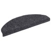 5 db öntapadós lépcsőszőnyeg 65 x 21 x 4 cm sötétszürke félkör alakú nagy