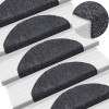 5 db öntapadós lépcsőszőnyeg 65 x 21 x 4 cm sötétszürke félkör alakú nagy