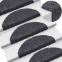 5 db öntapadós lépcsőszőnyeg 65 x 21 x 4 cm sötétszürke félkör alakú nagy