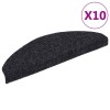 10 db öntapadós lépcsőszőnyeg 65 x 21 x 4 cm fekete, nagy félkör alakú