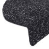 10 db öntapadós lépcsőszőnyeg 65 x 21 x 4 cm fekete, nagy félkör alakú